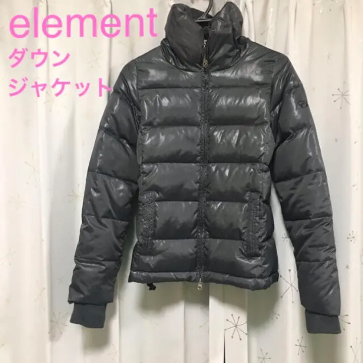 ELEMENT - エレメント element ブラック ダウン ジャケット 黒 S レディース エレメント element ブラック ダウン ジャケット 黒 S
