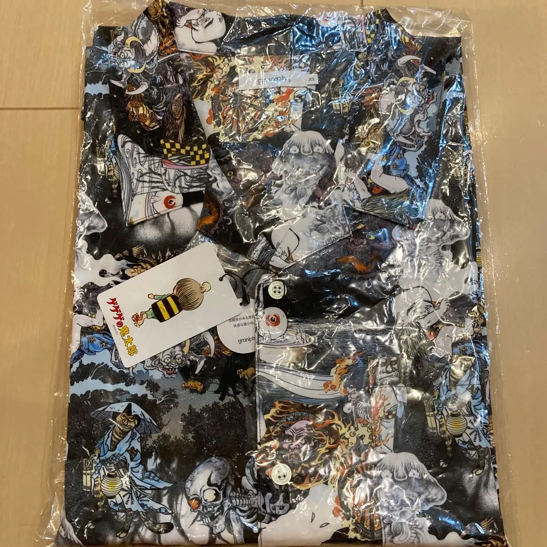 Thumbnail of XL Graniph Yokai Gathering Big Silhouette Open Collar Shirt