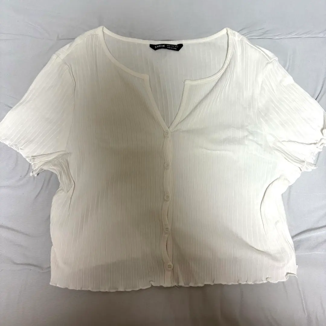 Thumbnail of SHEIN White Short Sleeve Shirt XL