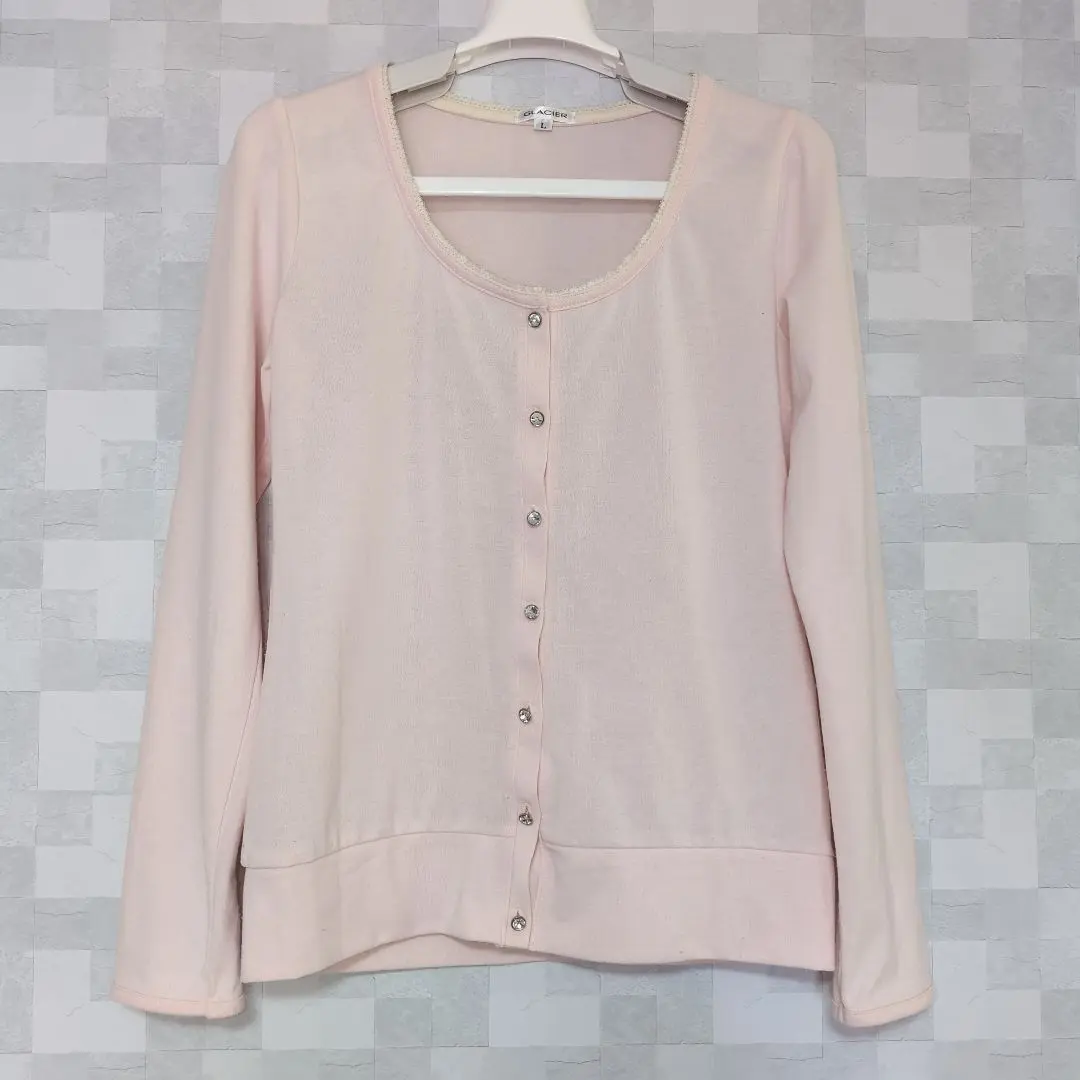 Thumbnail of GLACIER Pink Long Sleeve Cardigan L