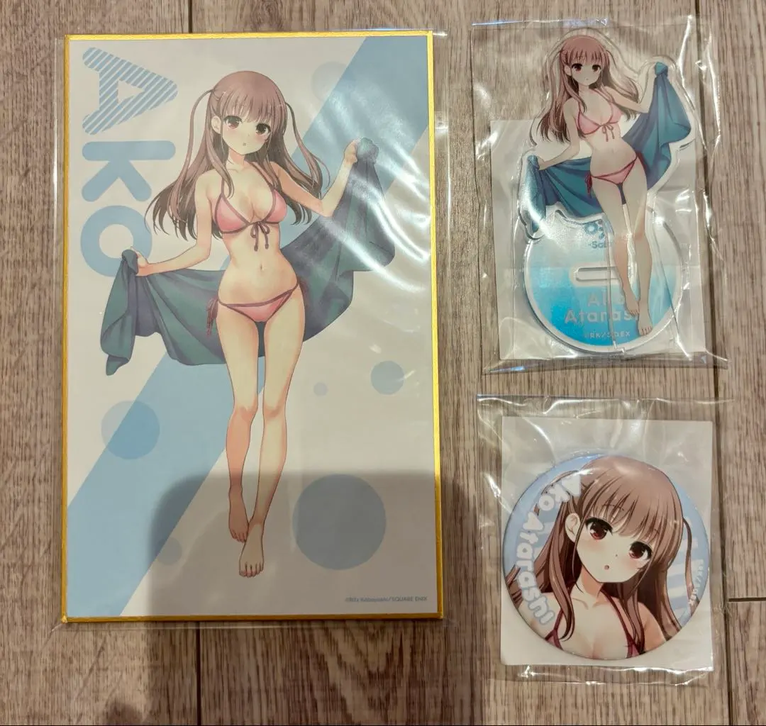 Thumbnail of Saki Online Lottery B Prize: Ako Shinzato Newly Illustrated Acrylic Stand - Swimsuit