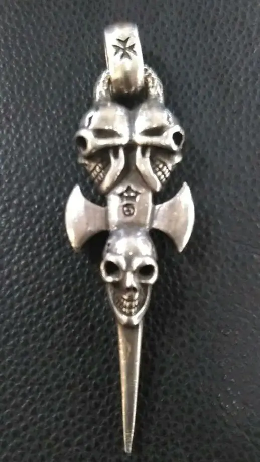 SILVER925 ガボールタイプ　トリプルスカルペンダントヘッド　56g 楽天市場】【Gaboratory ガボラトリー】Triple skull dagger