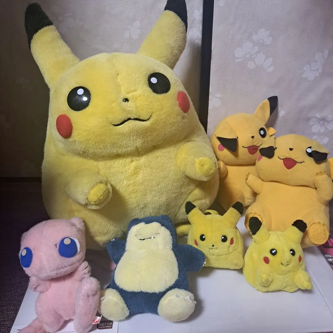 旧TOMY 初期ポケモンぬいぐるみ　カビゴン　ヒトカゲ　エレキッド 旧TOMY 初期ポケモンぬいぐるみ カビゴン ヒトカゲ エレキッド