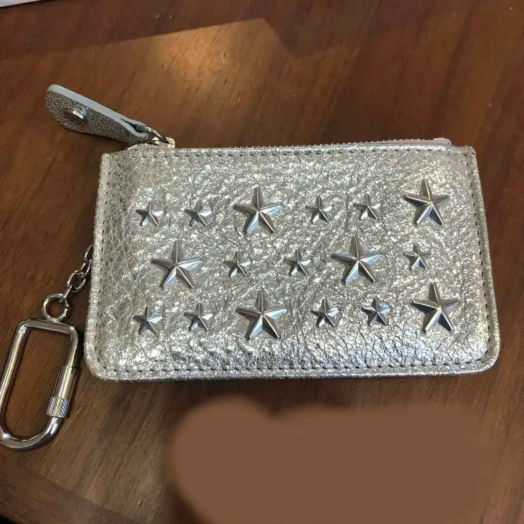 未使用ほぼ美品保存袋カード付きJIMMY CHOO シルバー コインケース 2025年最新】ジミーチュウ カラー：シルバー系 コインケース