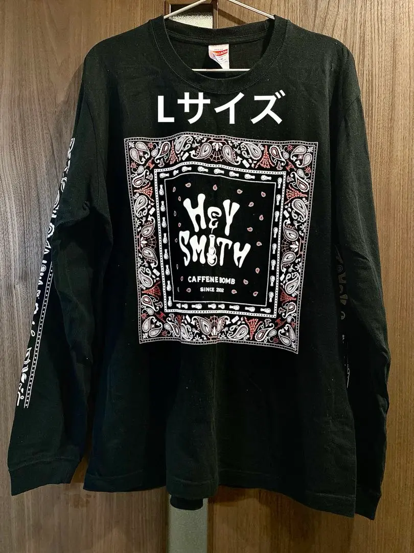 日曜日まで HEY-SMITH メタルロゴ ロンT ヘイスミ HEY-SMITH】メタルロゴロンT - CAFFEINE BOMB OFFICIAL ONLINE