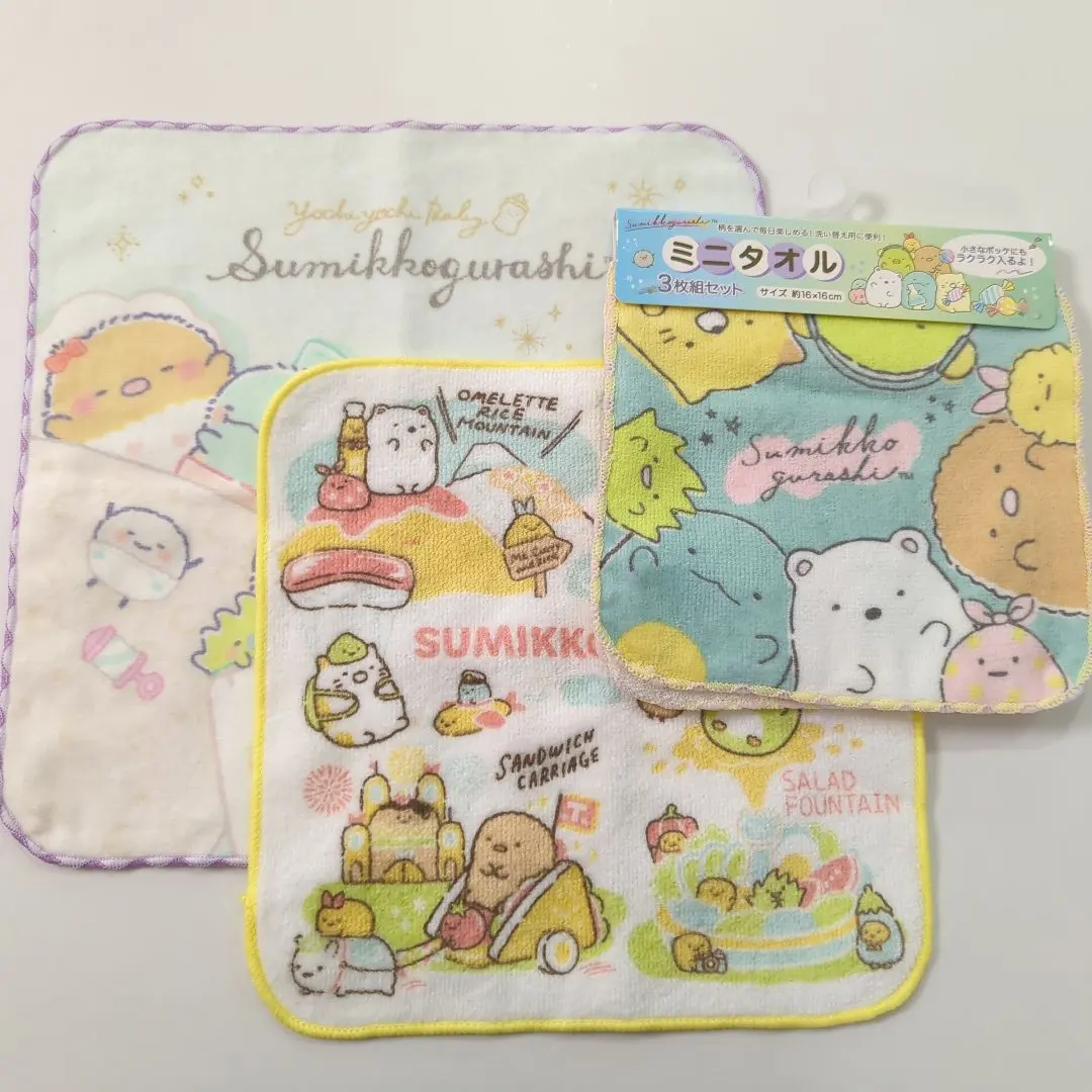 Thumbnail of 【New】Sumikko Gurashi 5 Mini Towels Handkerchiefs