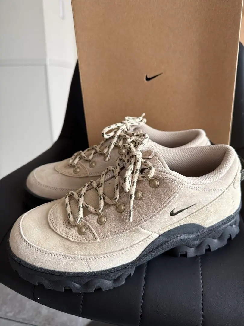 NIKE】ラハール ロー ベージュ 27 ヌバック スニーカー メンズ