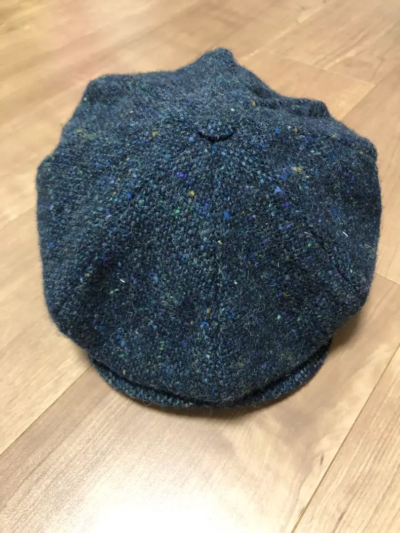 Hanna Hats ブルー/パープル　アイルランド産　ツイードキャスケット　L Hanna Hats ブルー/パープル アイルランド産 ツイードキャスケット L