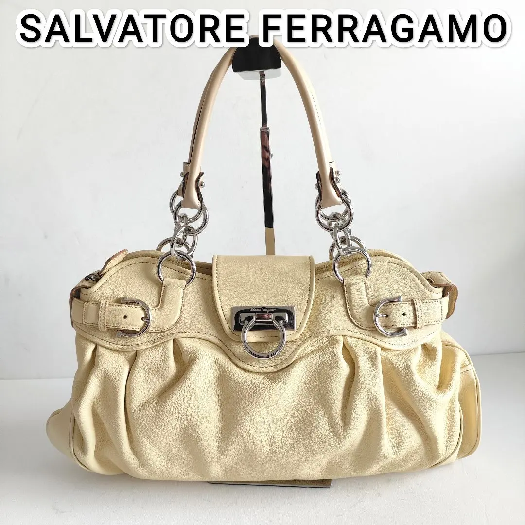 菲拉格慕 真皮 Gancini Marissa 手提包 美品 的縮圖