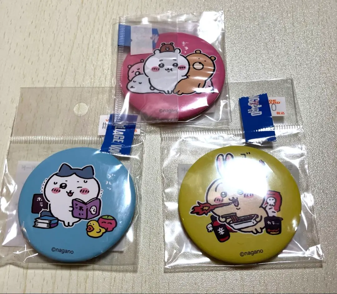 【レア】ちいかわ　ヴィレッジヴァンガード　缶バッジ　ハチワレ ちいかわ ヴィレッジヴァンガード 缶バッジちいかわ② - メルカリ