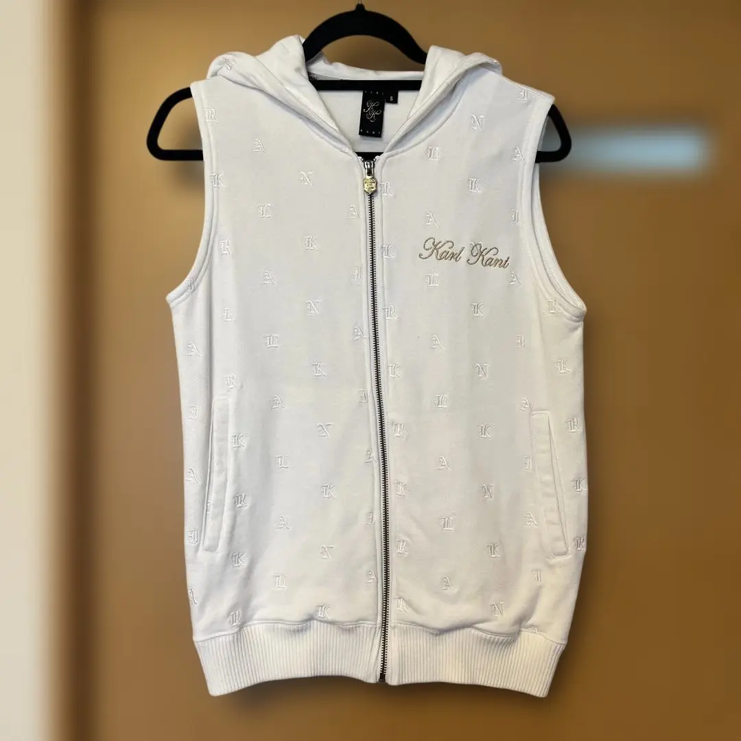 激レア♡00s 90s カールカナイ ベロアベスト　 L KARL KANI ブラック 【KARL KANI】ベロアセット ＊カタログ商品 大きい