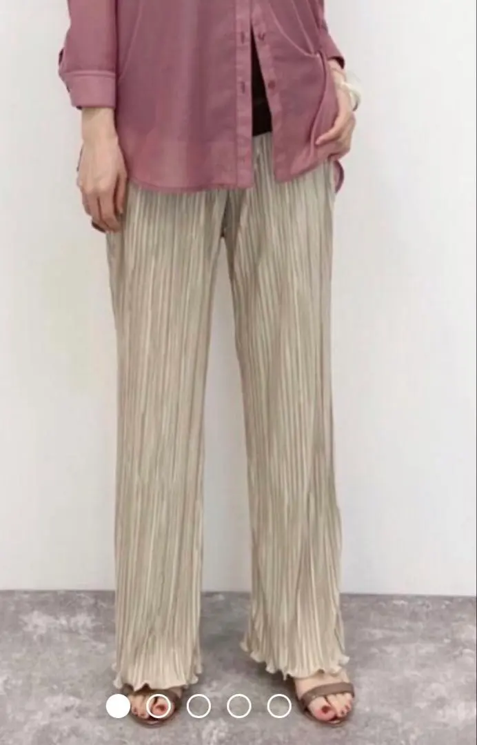 Thumbnail of Apart by Lowrys Pleated Washer Satin Easy Pants - Women's