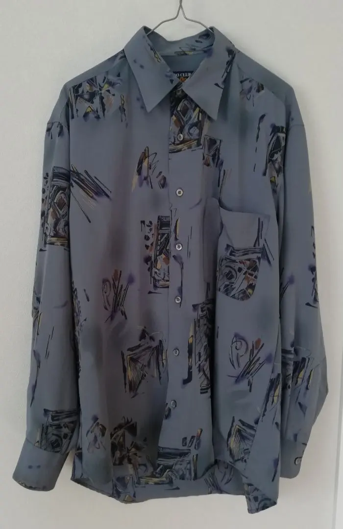 Thumbnail of Poly shirt, long sleeve, men's M, blue gray