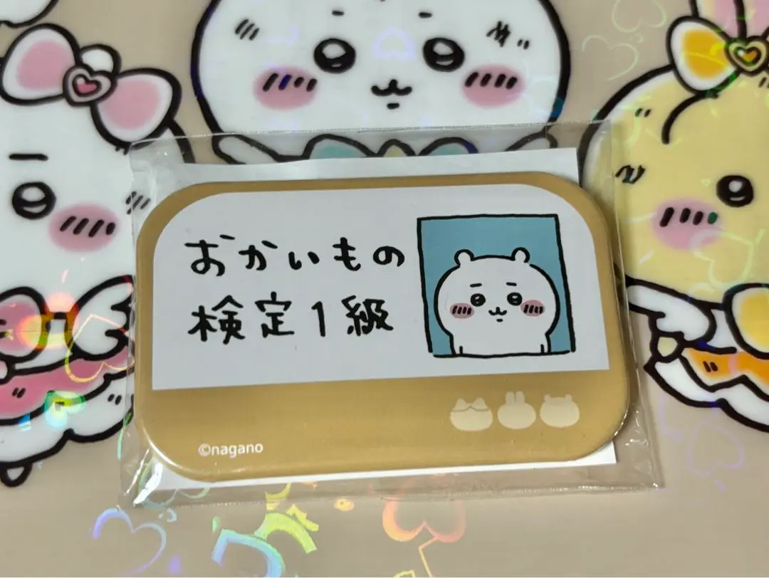ちいかわ　草むしり　缶バッジ　アクリルペンスタンド　おかいもの検定　マスコット 草むしり検定5級 ちいかわ ペンスタンド ハチワレ アクスタ ちい