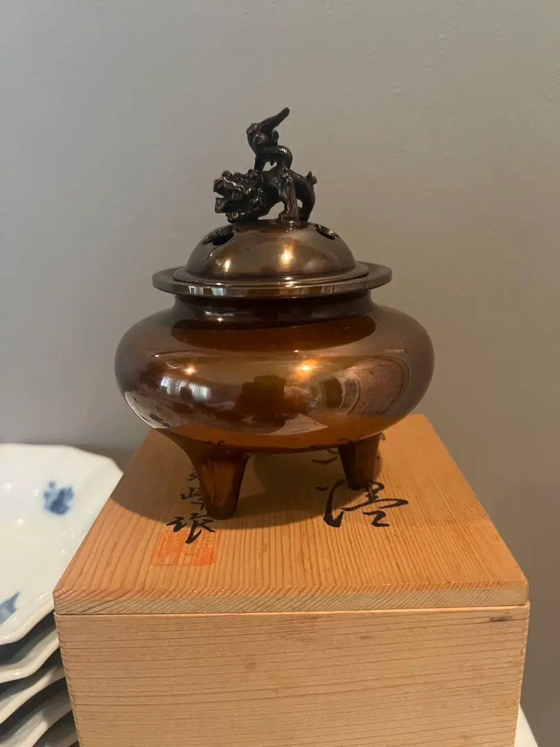 瑞峰堂「鉄鉢型香炉」古手色 瑞峰堂「鉄鉢型香炉」古手色 美術品・アンティーク・コレクション