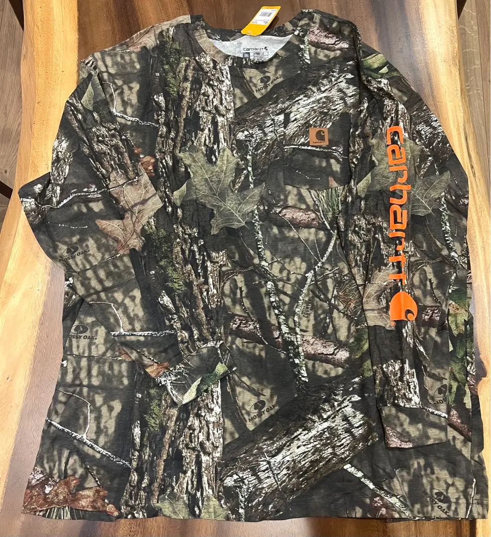 juemi Carhartt カモ柄 ロンＴ Carhartt カーハート ロングTシャツ メンズ ロンT カットソー