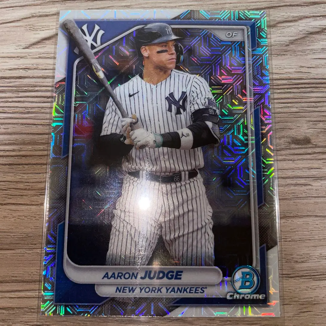 Thumbnail of Topps Bowman Chrome Aaron Judge mojo refractor