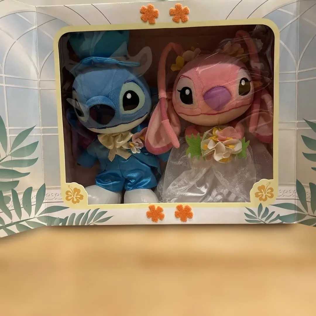 希少　スティッチ　エンジェル　ブライダルぬいぐるみ　M　ディズニー　ウエディング 希少 スティッチ エンジェル ブライダルぬいぐるみ M ディズニー