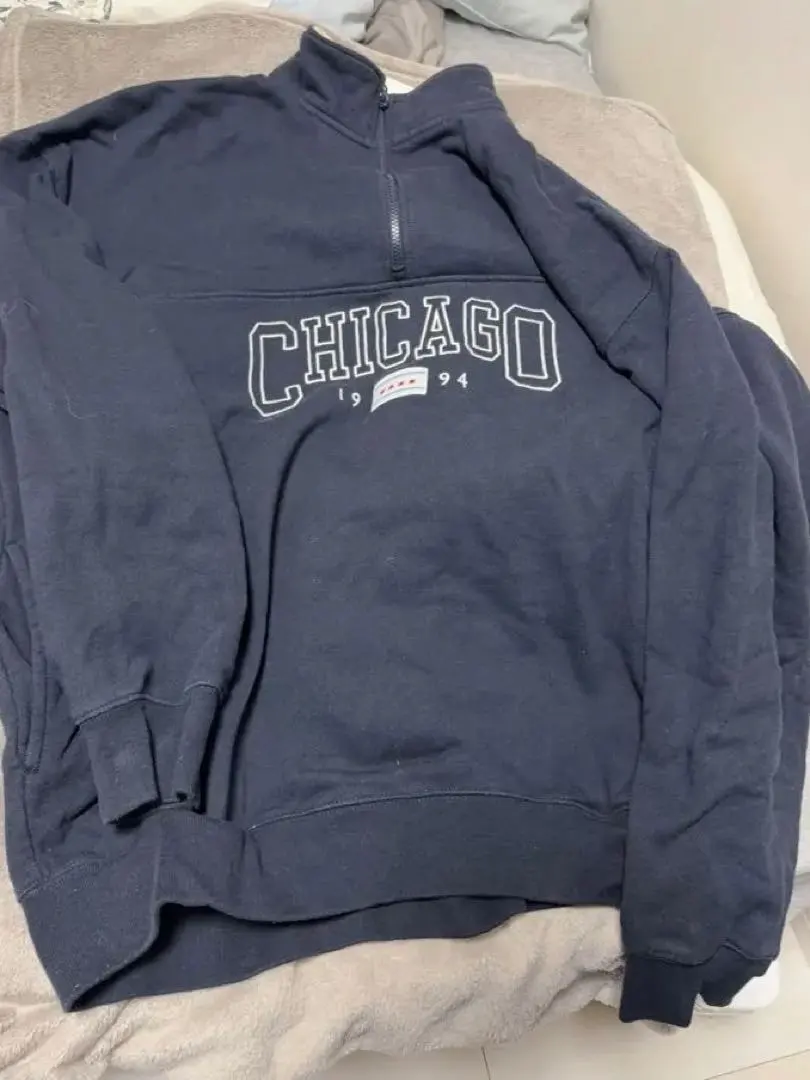 Thumbnail of Brandy Melville Zip-up Sweatshirt, Navy
