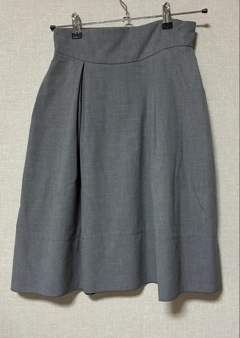 Thumbnail of Foxey New York 38 Gray Flare Skirt Knee Length
