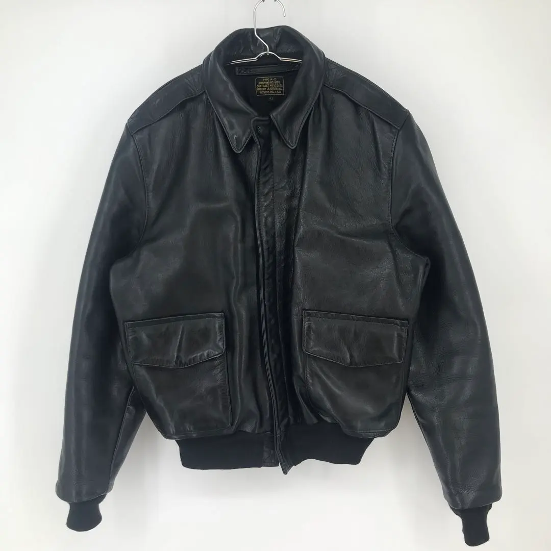 Thumbnail of VANSON Leather Jacket Black A-2 TALON