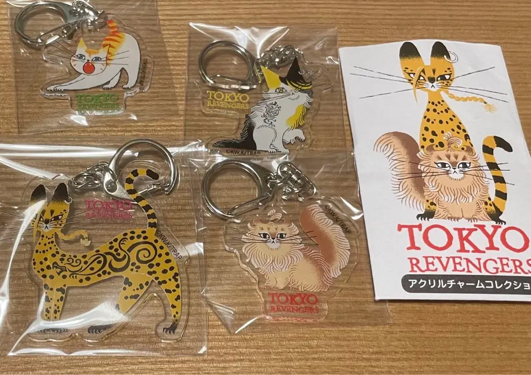 新品 東京リベンジャーズ アクリルチャーム 黒ねこ意匠 vol.1 セット 東京リベンジャーズ〉ステッカ−4種セット(Illustrations by 黒