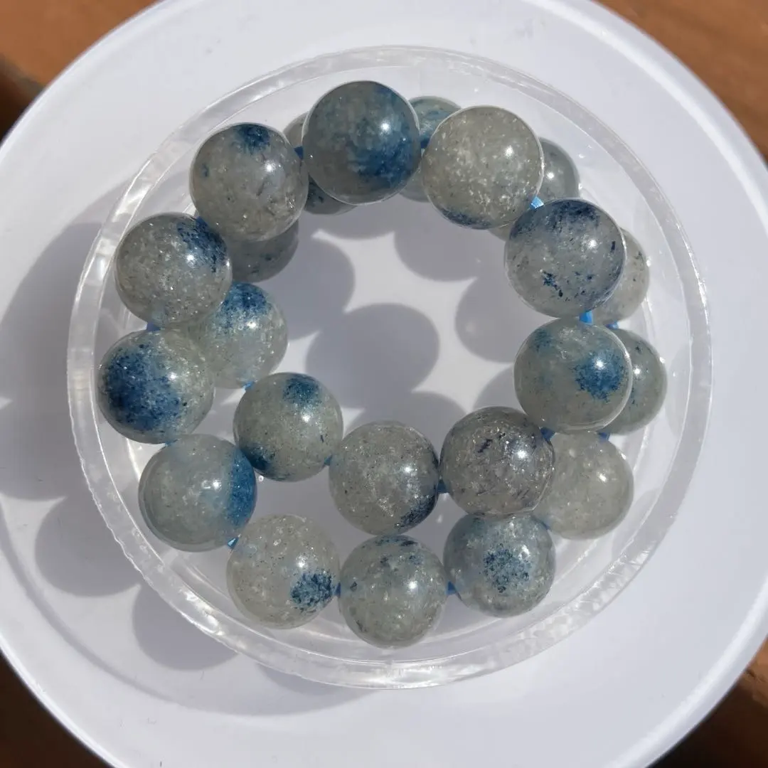 藍銅礦-堇青石英石手鐲 的縮圖