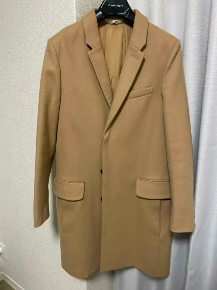 極美品 carven ウール コート チェスターコート Mサイズ ベージュ 2025年最新】CARVEN メンズ チェスターコートの人気アイテム