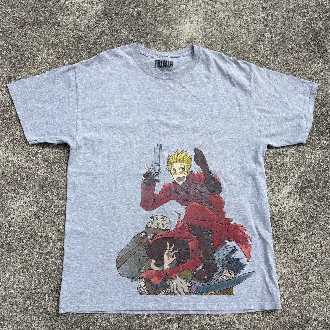 トライガンス・タンピード Tシャツ 白 アニメTシャツ トライガン・スタンピード Tシャツ XLサイズ 白 アニメTシャツ