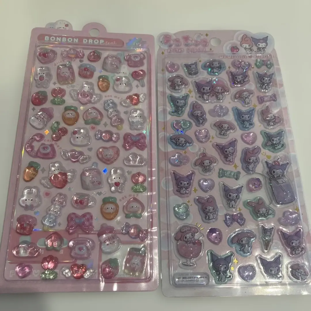 Thumbnail of Authentic ♡ Bonbon Drops Seal Uruturu My Melody 2-piece set. Ships immediately.