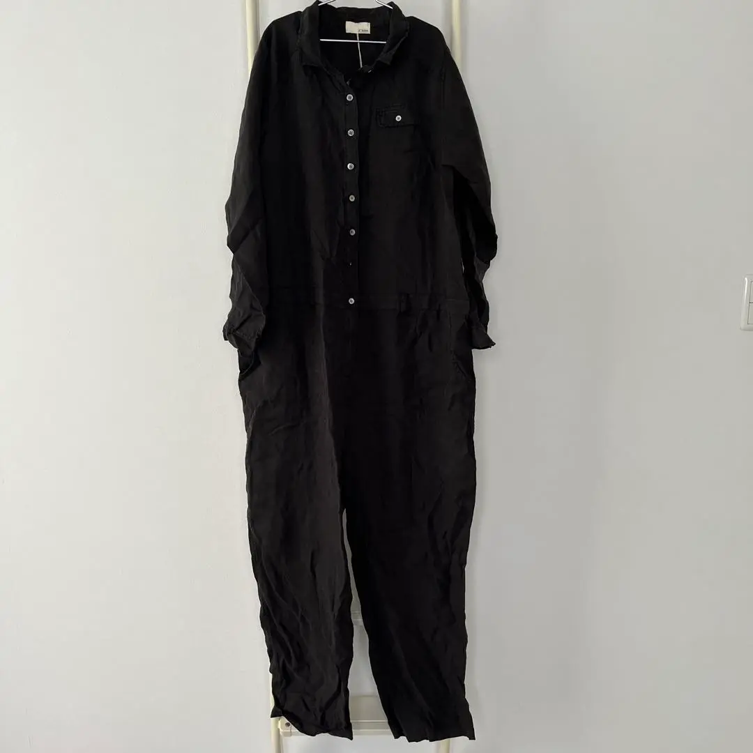 a＊koloni アラクリティコロニーリネンサロペット生成り
