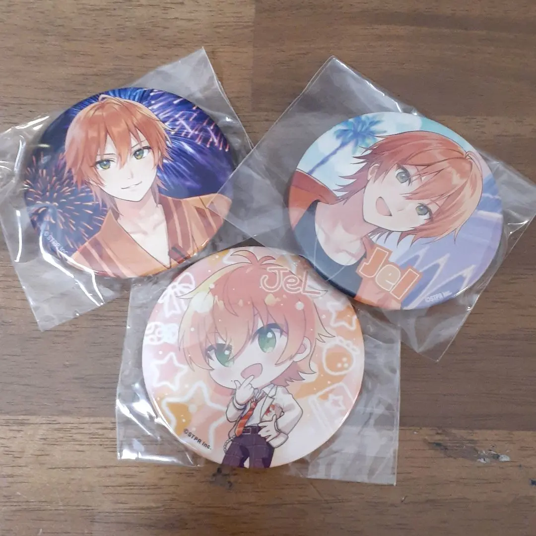 Thumbnail of StPri goods: Can badges, Jel-kun, full body, deformed (chibi)