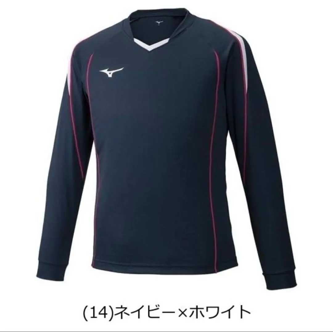 Thumbnail of Final price reduction: Navy x White, long-sleeved V-neck, L