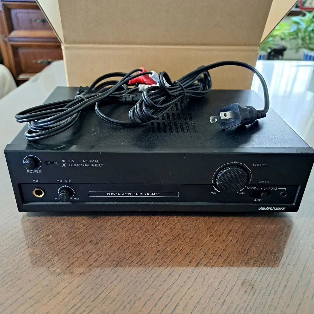 【美品、動作確認済】オースミ電機　OE-M15　モノラルパワーアンプ 販売終了：OE-M15 MASSIVE（マッシブ）モノラルパワーアンプ