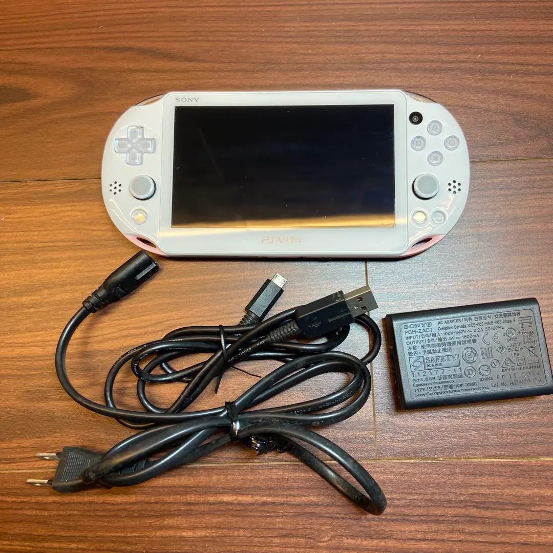 PlayStation Vita - PlayStation VI9A PCH-2000 ZA19 ライトピンク/白 PS Vita Playstation PSV Slim Light Pink White PCH 2000 ZA19