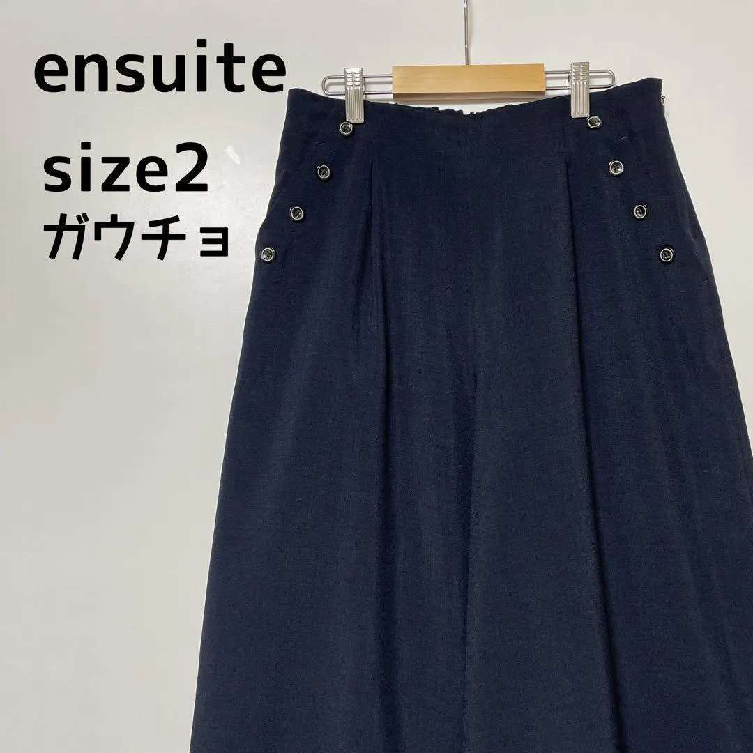 Thumbnail of Excellent Condition: ensuite, size 2, Gaucho pants, Dark Navy, Elastic Waist