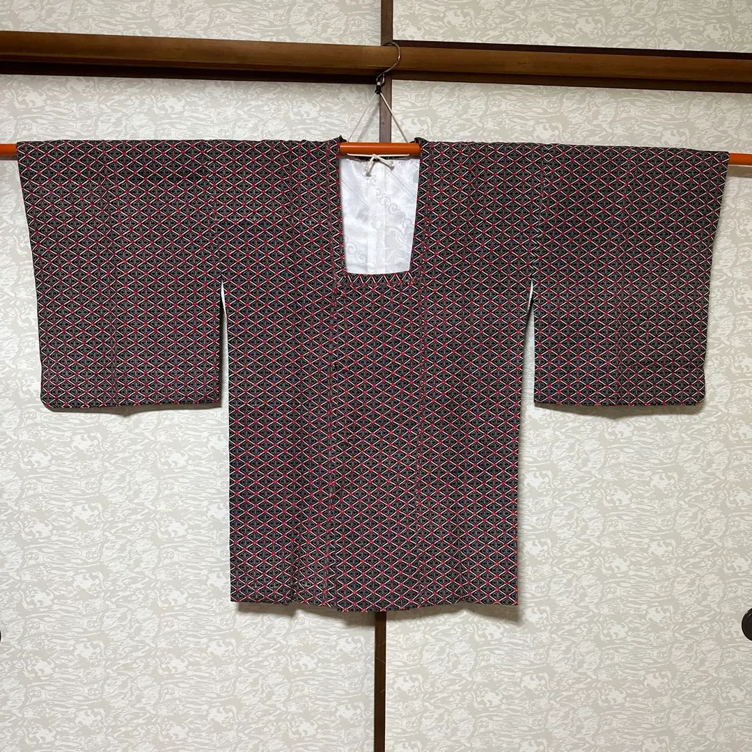 Thumbnail of Diamond, Plum Blossom Pattern Michiyuki Coat Kimono 2566