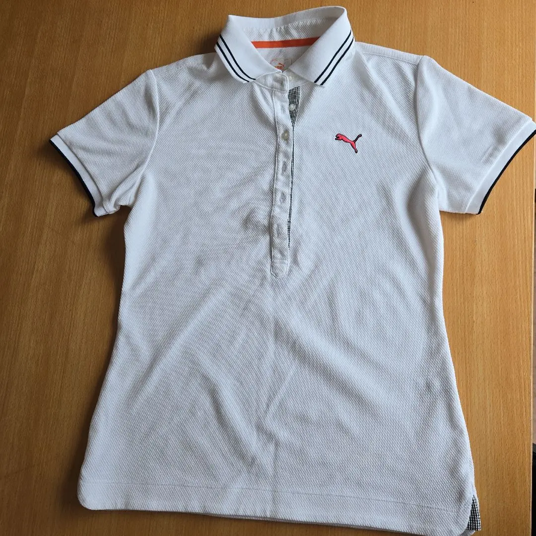 Thumbnail of PUMA White Polo Shirt Short Sleeve