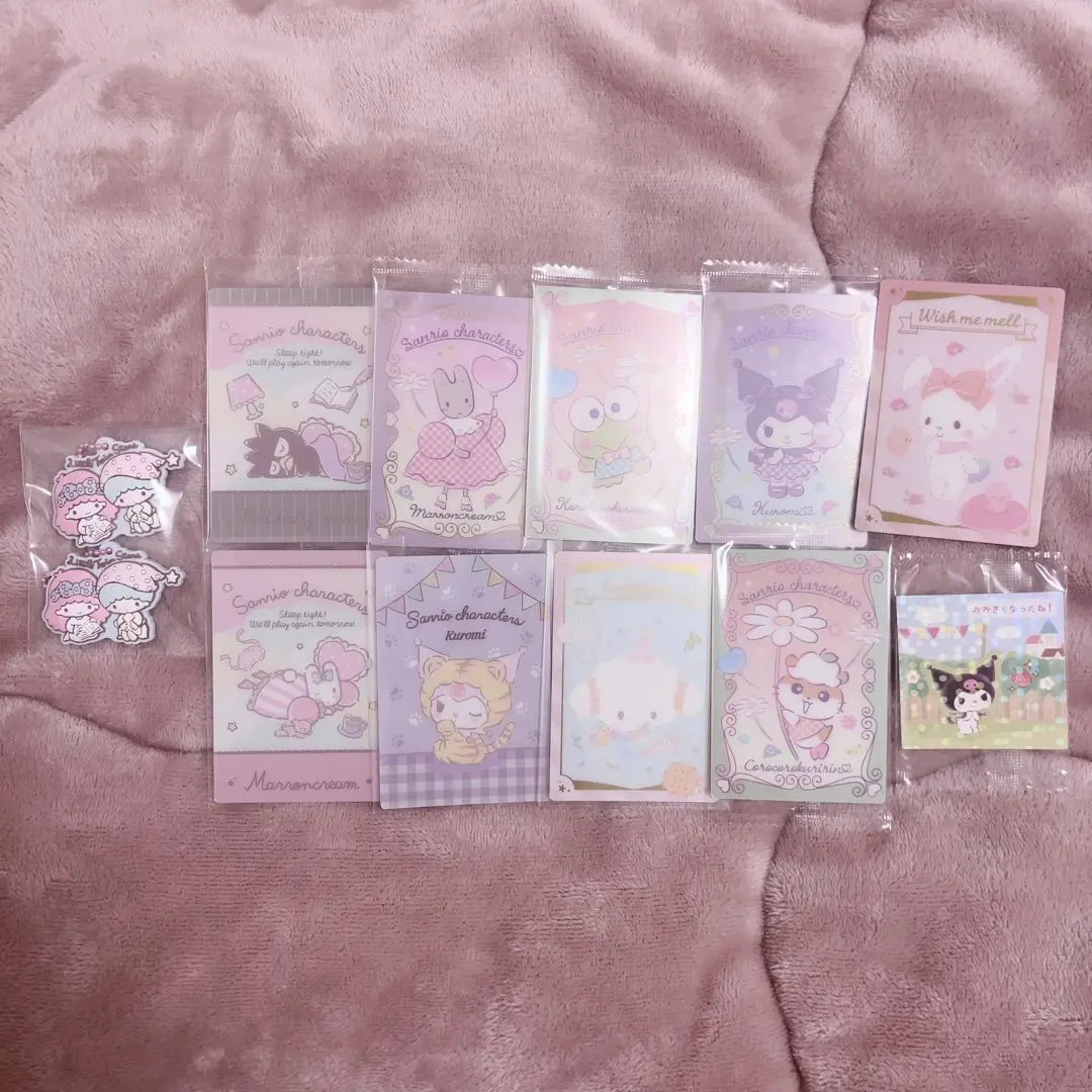 Thumbnail of Sanrio card stickers rubber charms wafer