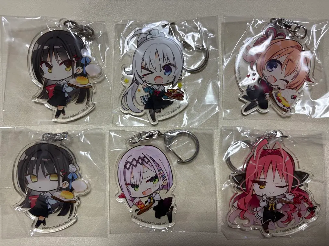 ゆず×こもカフェ　コラボクジ　第3弾　アクリルキーホルダー　ゆずソフト ゆず×こもカフェ コラボクジ 第3弾 アクリルキーホルダー ゆずソフト