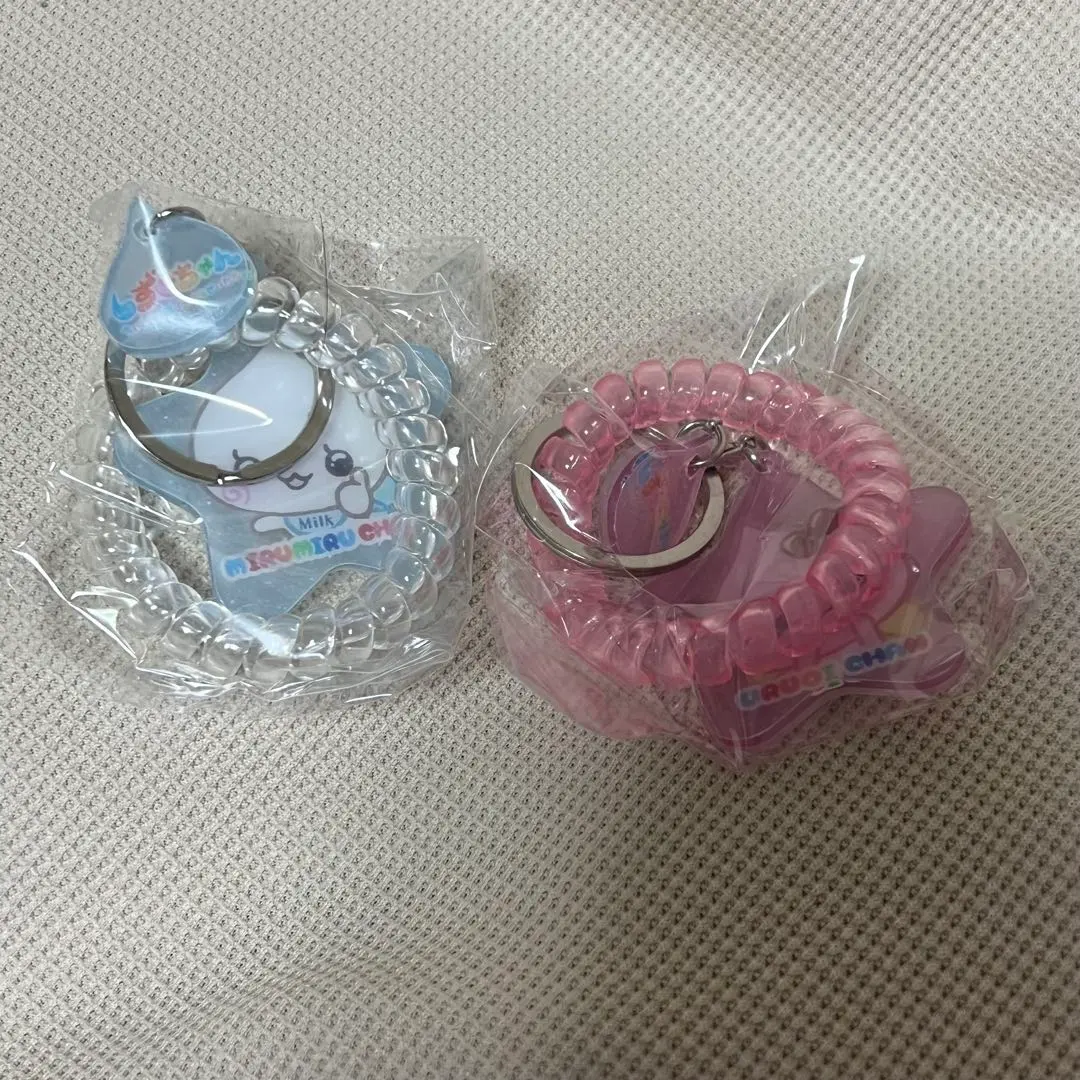 Thumbnail of Shizuku-chan Spring Rubber Keychain, Uruoi-chan, Mirumiru-chan