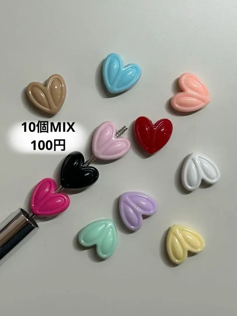 Thumbnail of Colorful Heart Beads - Customization Available