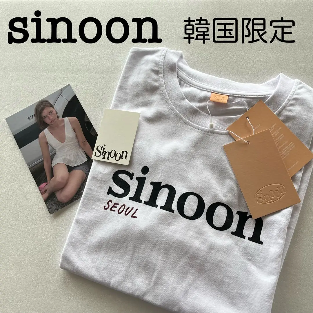[NEW] シヌーン★Print T-shirt★プリントTシャツ [4タイプ] 2025年最新】SINOON 柄・デザイン：プリント（ロゴなど） 半袖(T