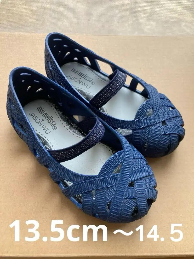 【1度のみ着用】melissa+JASON WU フラットラバーシューズ(赤) 1度のみ着用】melissa+JASON WU フラットラバーシューズ(赤