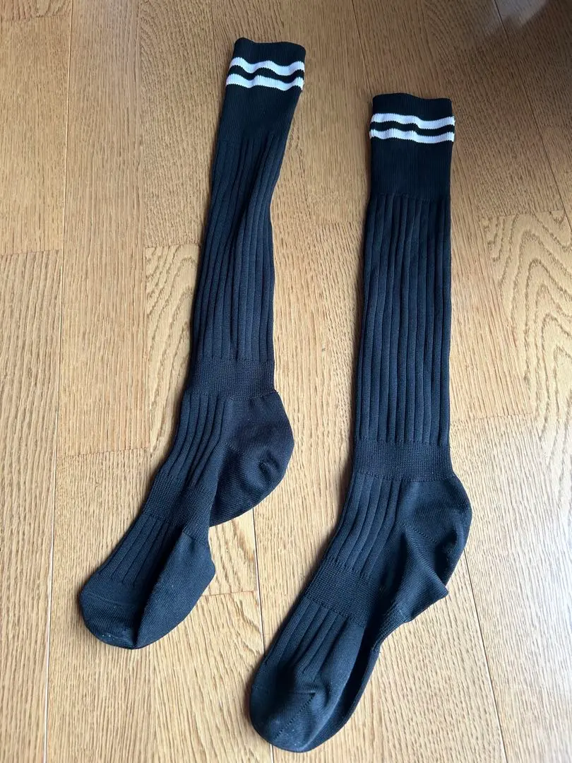 Thumbnail of Black long rugby socks