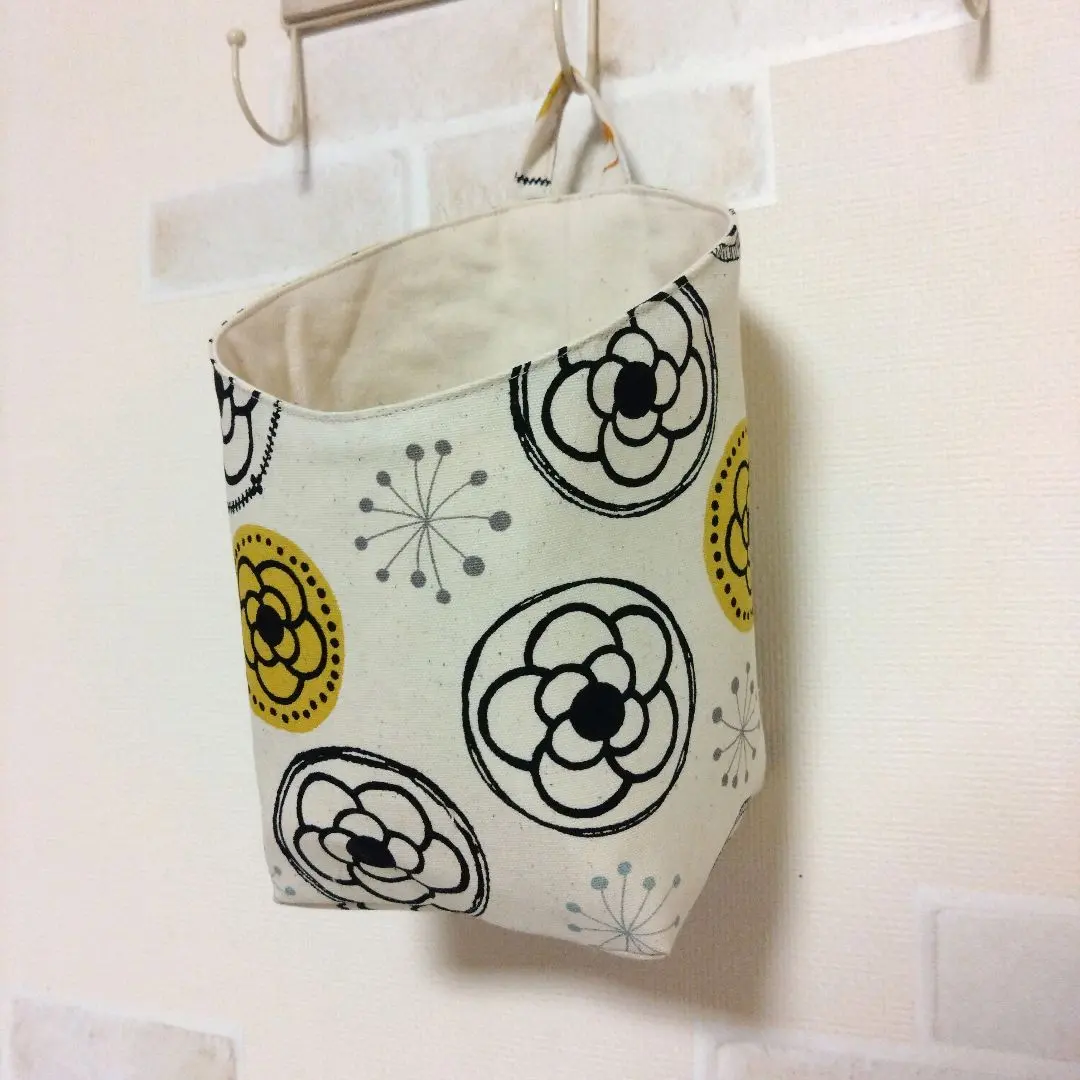 Thumbnail of NO.700 Large Fabric Basket ❁ Floating Storage ❁ Wall Pocket ❁ Handmade