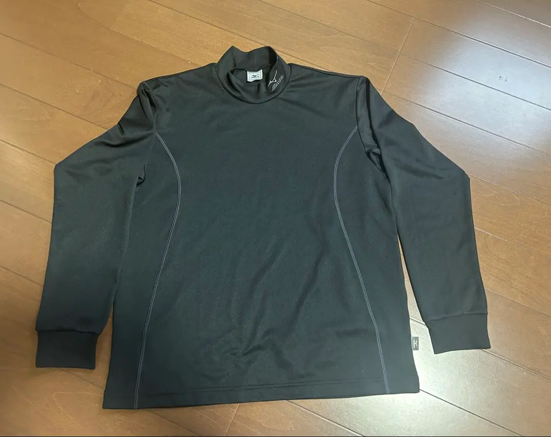 Thumbnail of Mizuno High Neck Long Sleeve T-shirt, Black