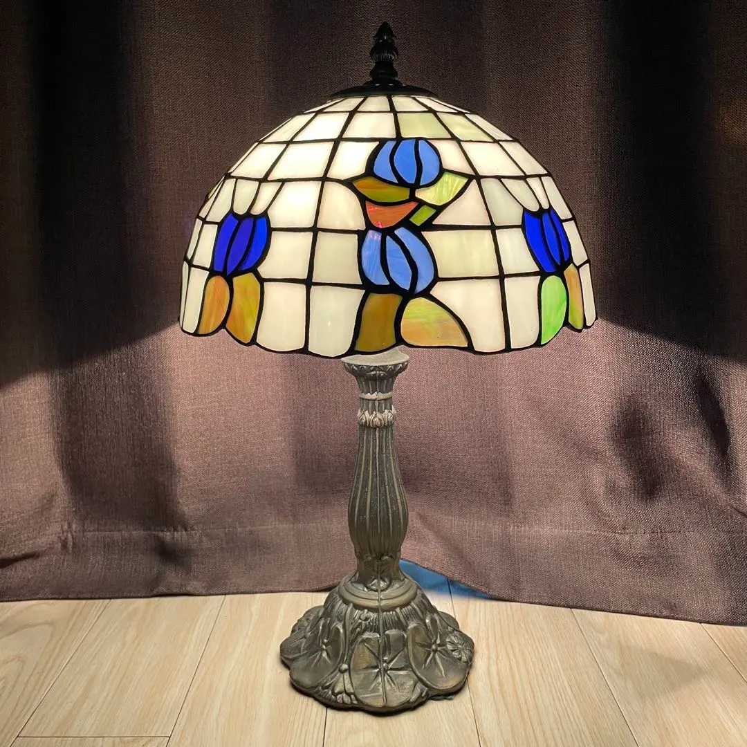 Thumbnail of Stained glass lamp lighting antique vintage