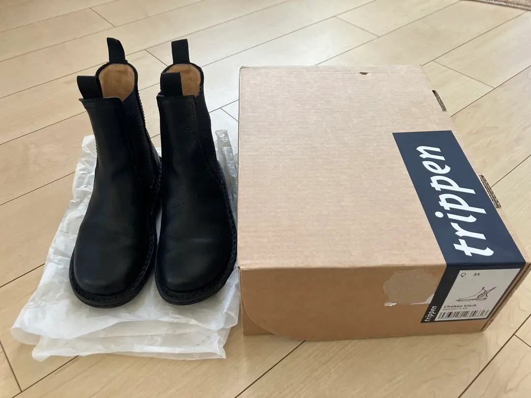 ⭐️極美品⭐️　trippen　CHELESA　サイドゴアブーツ　レザー　黒 2025年最新】トリッペン カラー：ブラック系 サイドゴアブーツの