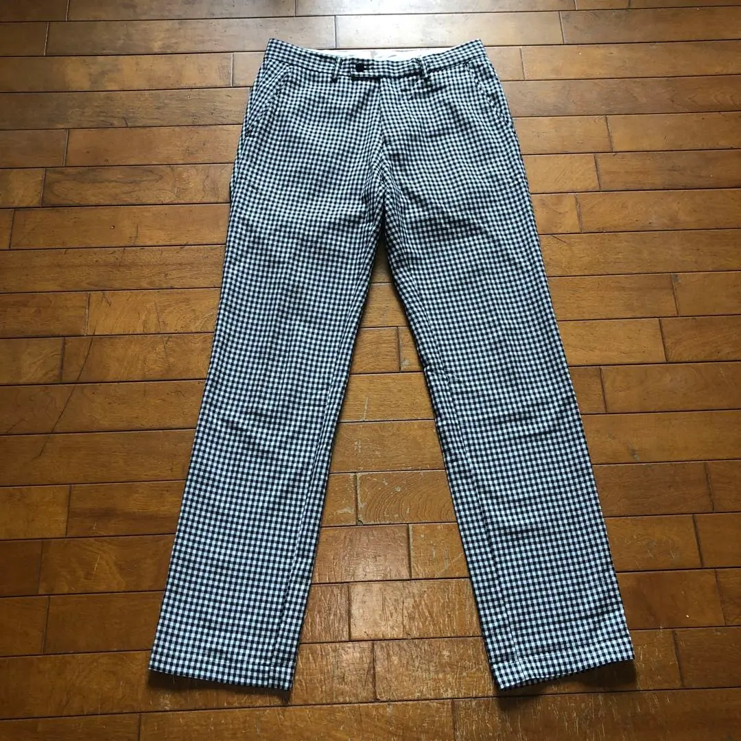 Thumbnail of URBAN RESEARCH ★ Poly/Rayon Gingham Check Cook Pants ★ S